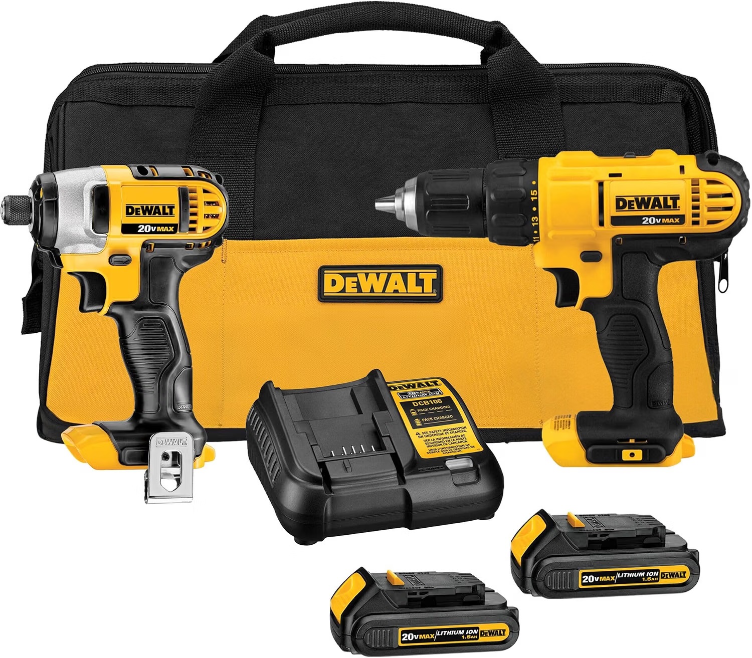 Dewalt 20V Max Cordless Drill and Impact Driver