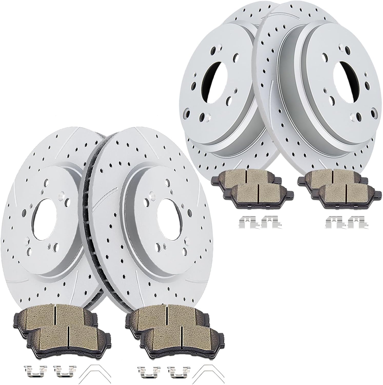 Front & Rear Brake Rotor Kit