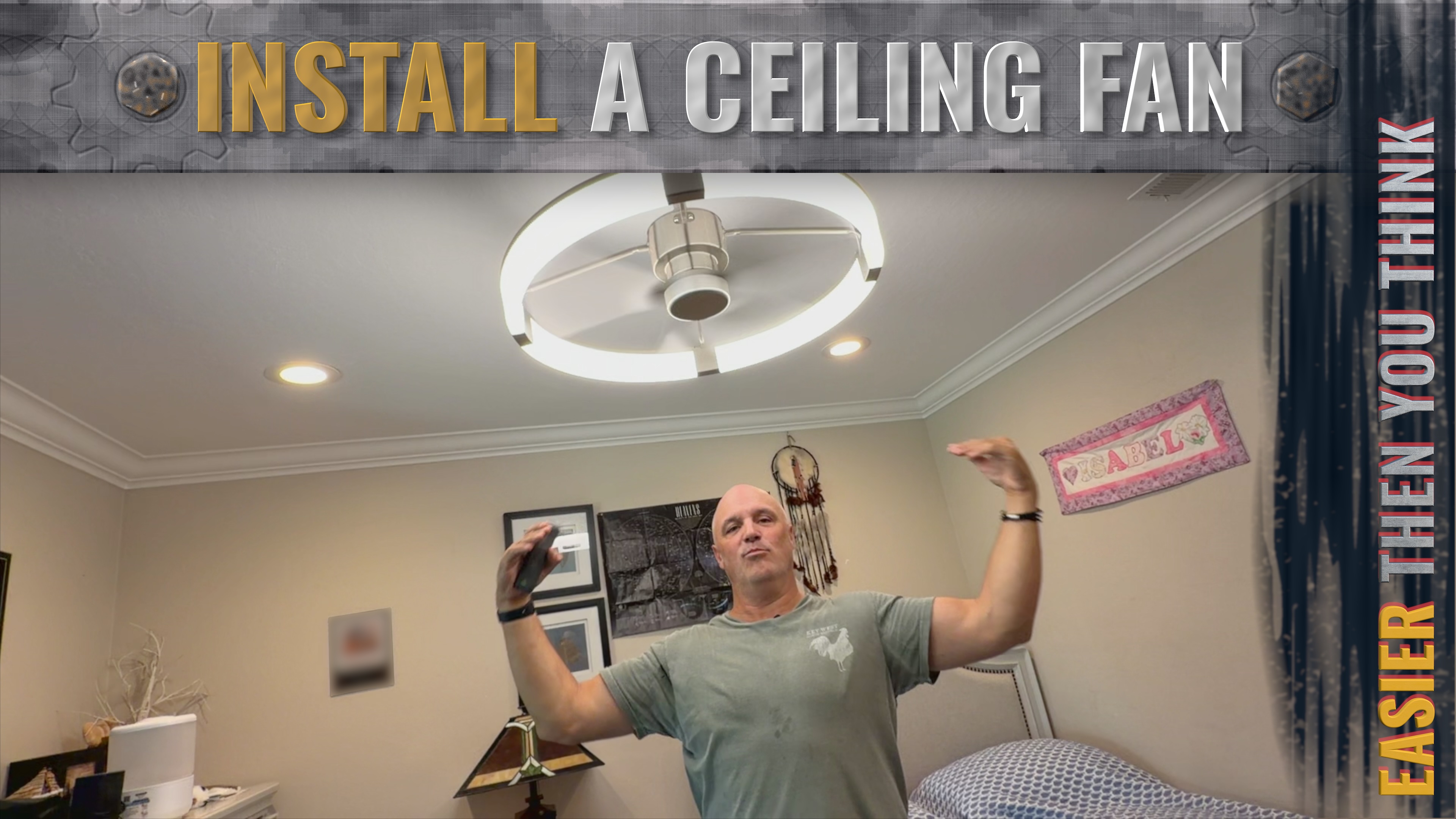A New Ceiling Fan for Our Daughter's Room — Easier Than We Thought, With One Catch