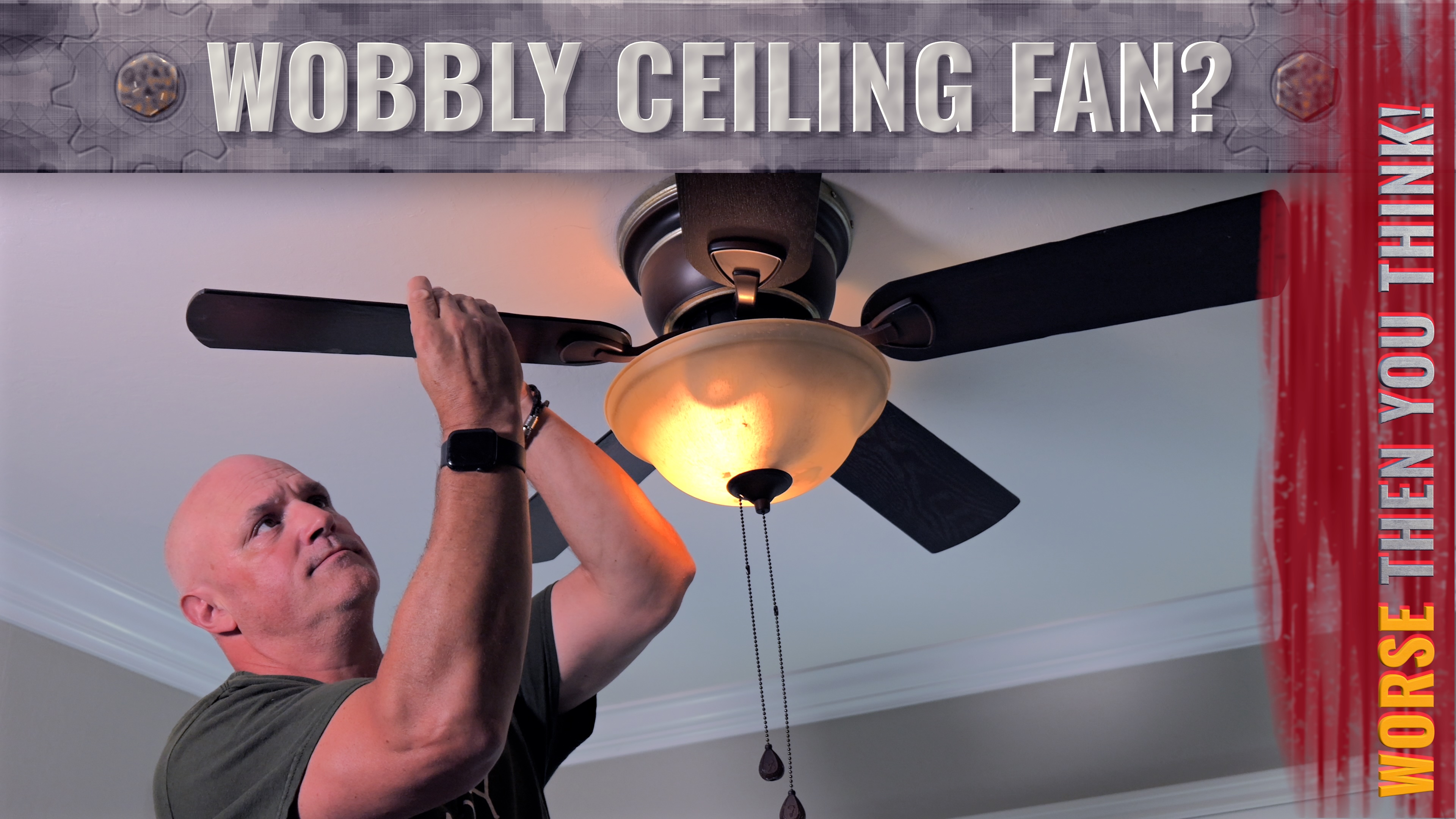 A Wobbling Ceiling Fan Turned Into a Full Teardown (And a Broken Bed)